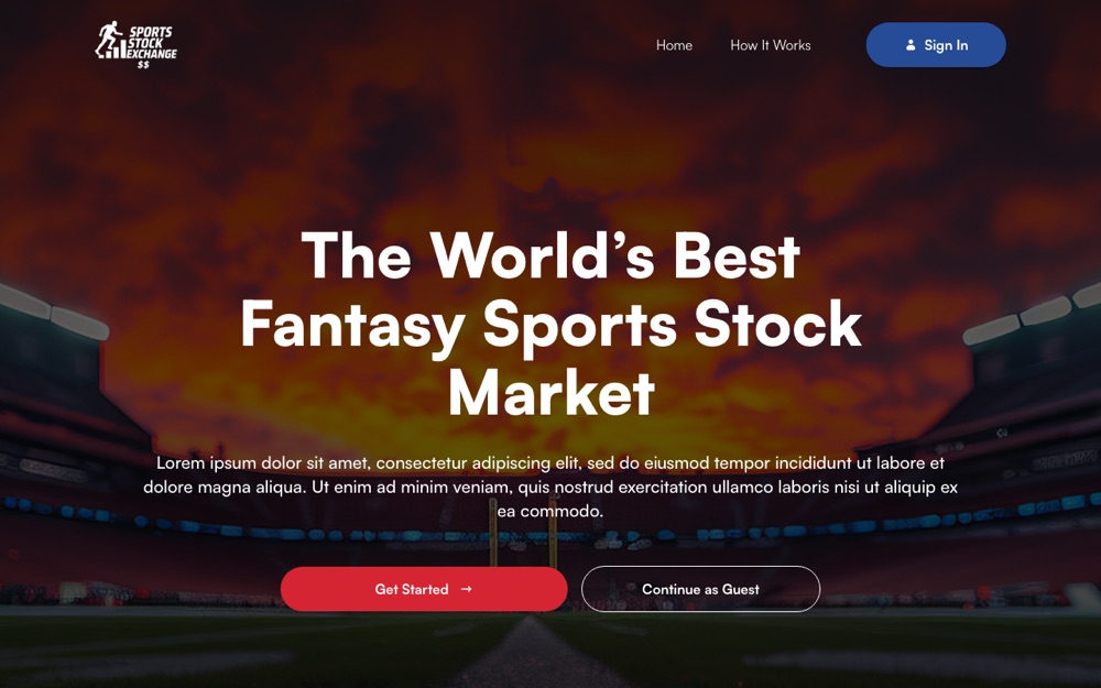 Sports Stock Exchange platform